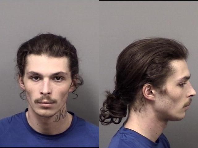Gabriel Trainor arrested Aug. 30 on an active warrant for discharging a firearm in public.